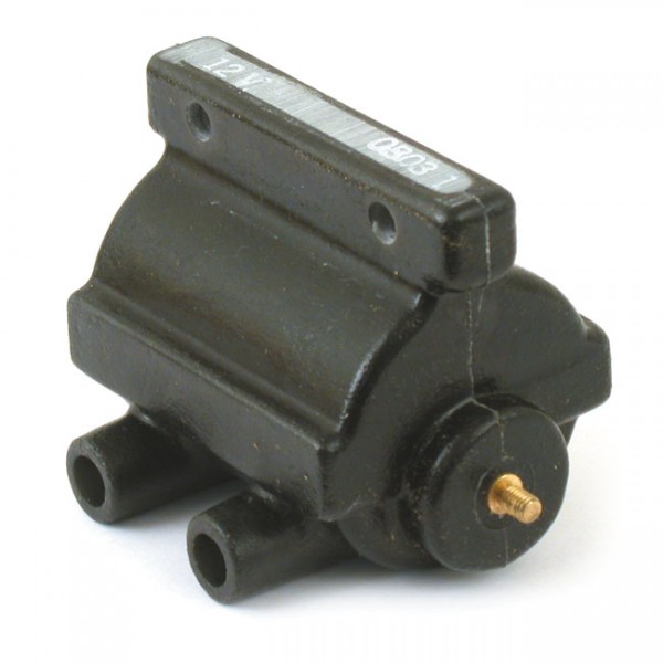 Andrews Zündspule 4,8 Ohm schwarz, für Harley-Davidson Shovel, Ironhead