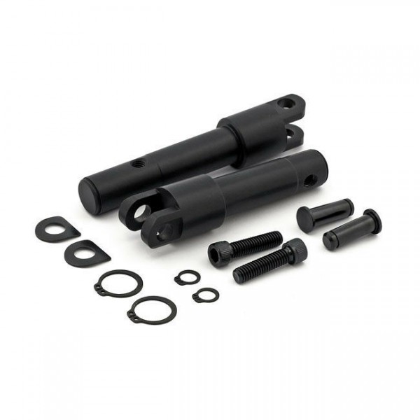 Fußrastenadapter Schwarz, Harley-Davidson XL Custom, Forty Eight und Seventy Two
