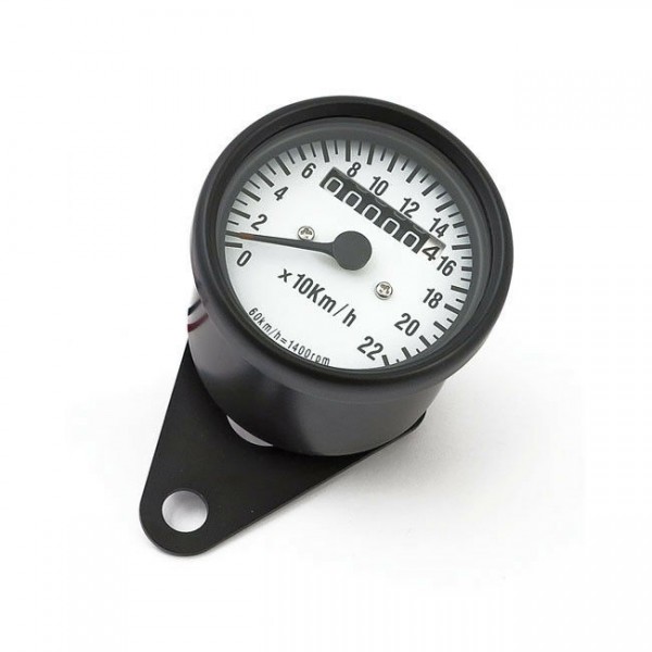 Mechanischer Tacho, 60mm, Schwarz-Weiß, 1:1, für Harley-Davidson