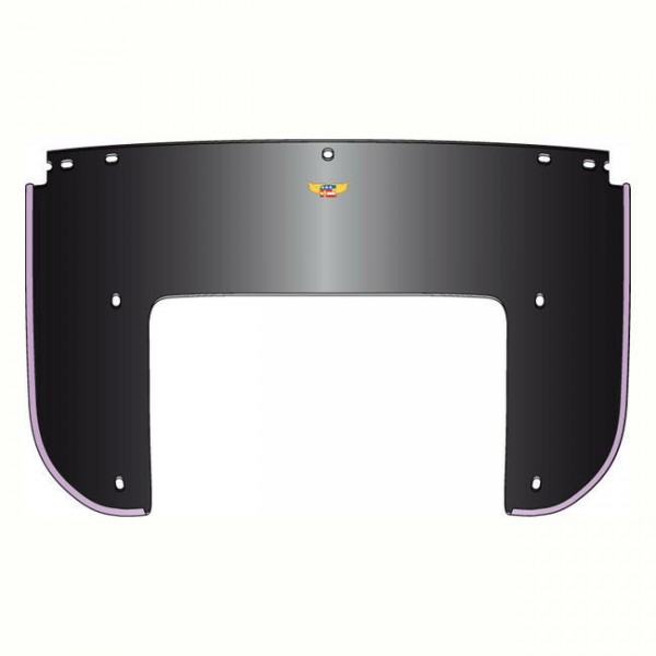 National Cycles Heavy Duty Lower Windshield verstärkt schwarz f. Harley-Davidson