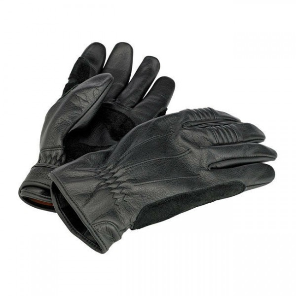 Biltwell Work Motorrad Handschuhe, Echtleder, schwarz Größe M