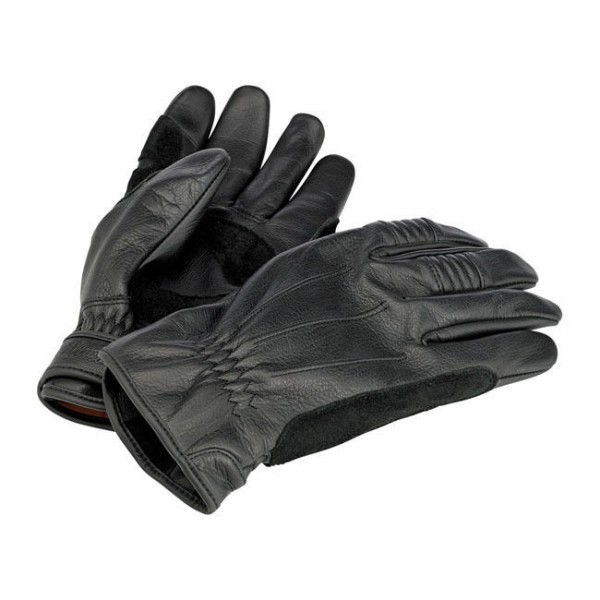 Biltwell Work Motorrad Handschuhe, Echtleder, schwarz Größe L