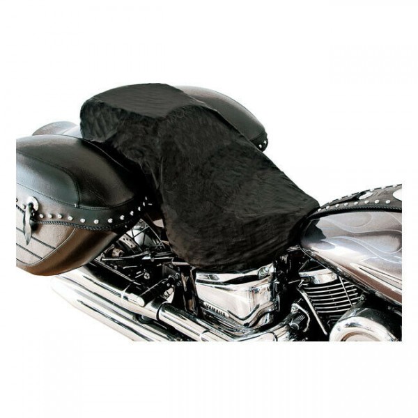 Mustang Sitzbank - Abdeckung bei Regen, Schwarz, Nylon für Harley-Davidson