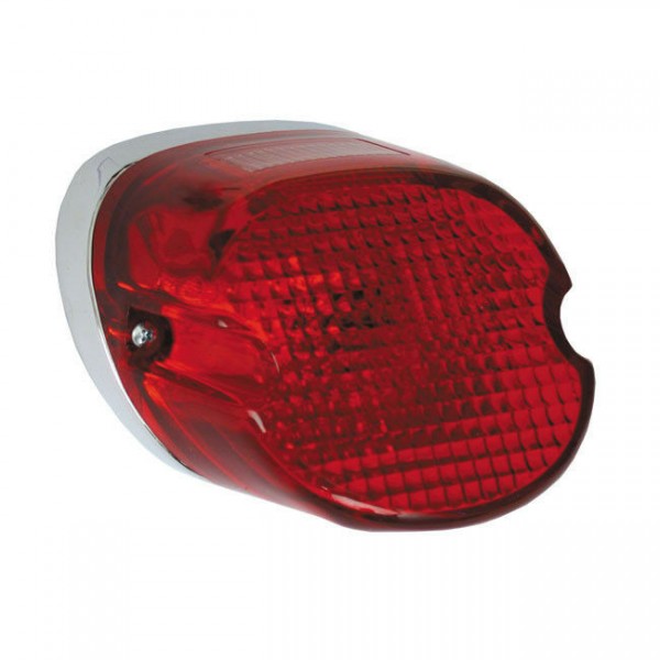 Rücklicht Late Style Laydown rot, mit LED, für Harley-Davidson 73-89