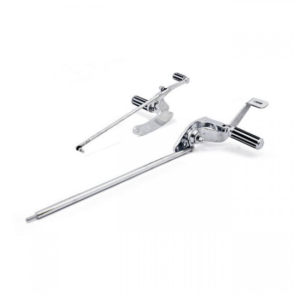 Boone Fußrastenanlage Chrom, Harley - Davidson FXD 91 - 05