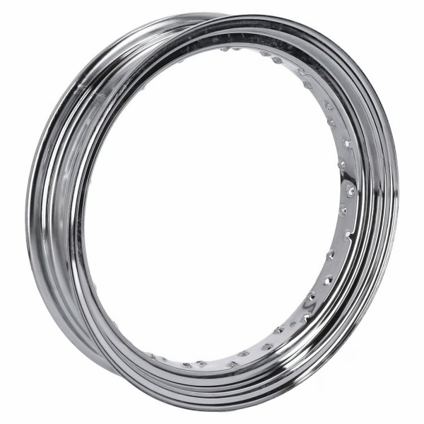 Speichenrad Felge 3,5x18" Chrom, 40 Loch Ventil Mitte für Harley-Davidson