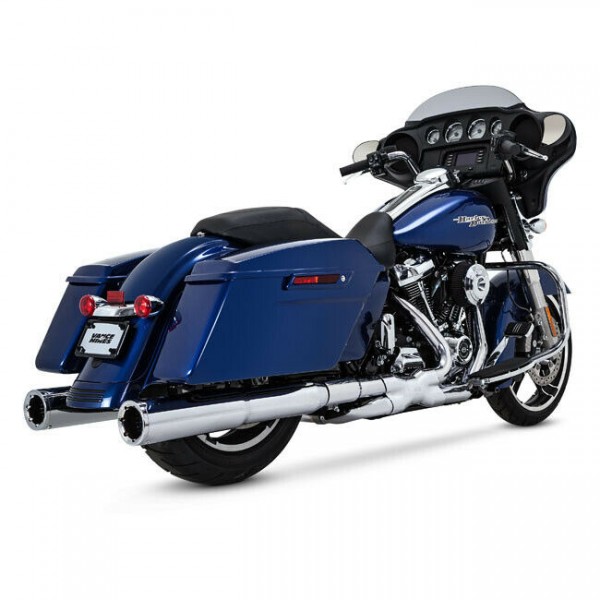 Vance & Hines Power Duals Krümmer Chrom, für Harley-Davidson Touring Bj.17-19