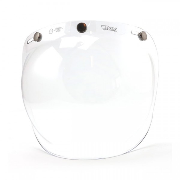 Roeg Bubble Visier, Klar, für Jethelme / Antibeschlag mit E-Prüfzeichen!