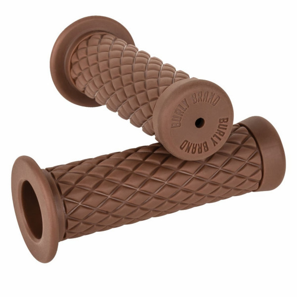 Burly Diamondback Griffe Braun für Custombikes mit 22mm Lenker