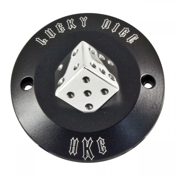 HKC Point Cover Lucky Dice, CC, f. Harley-Davidson BigTwin 70-99, XL 04-20