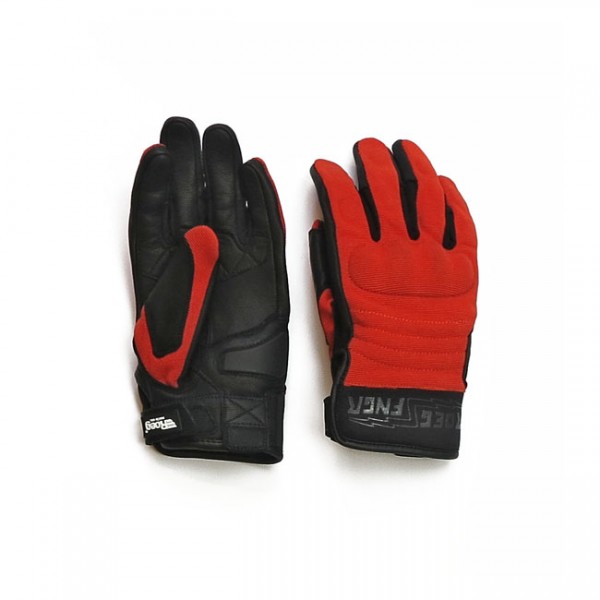 Roeg FNGR Motorrad Handschuhe, schwarz-rot, Größe 3XL, CE geprüft!