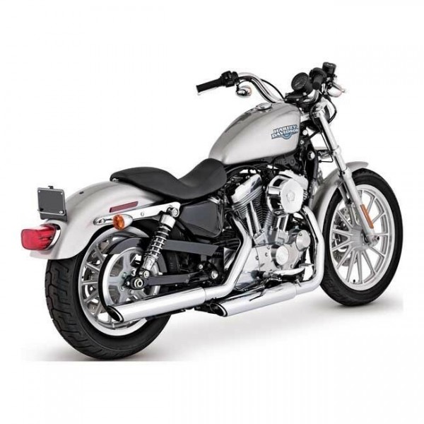 Vance & Hines Twin Slash Slip-Ons Chrom, f. Harley - Davidson Sportster 04 - 13