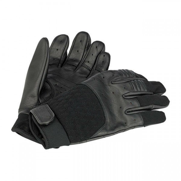 Biltwell Bantam Motorrad Handschuhe, Leder Synthetik Mix, schwarz Größe S