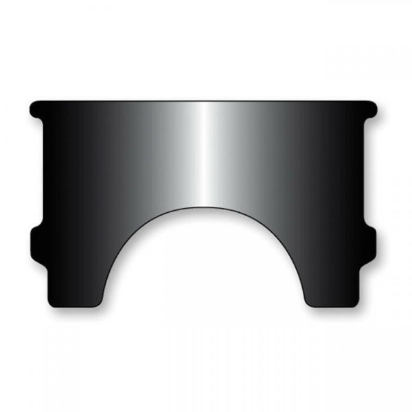 N. Cycles Heavy Duty Lower Windshield A, schwarz für Harley-Davidson FL 49-02