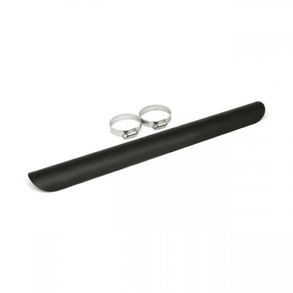 Auspuff Hitzeschild Heat Shield 18" Schwarz, für Harley - Davidson 2 1/4"