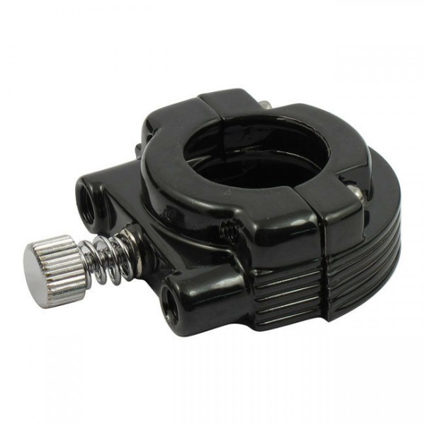 Gaszuggehäuse für 2 Gaszüge schwarz, für Harley - Davidson von 1982 - 1995