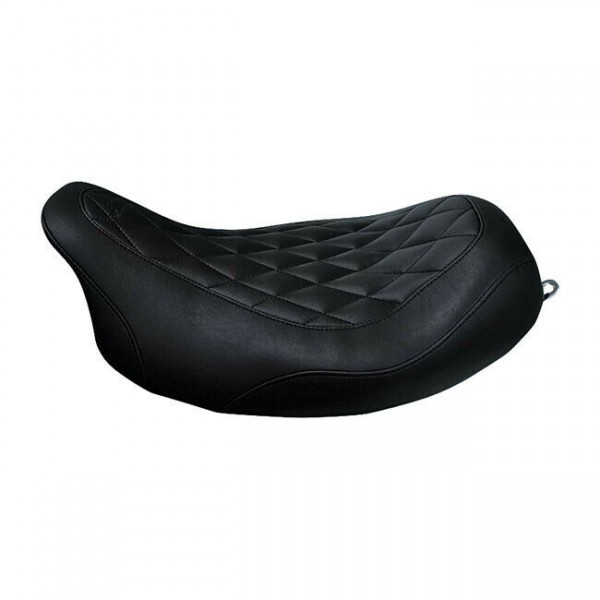 Mustang Wide Tripper Solo Sitz, Diamond Schwarz f. Harley-Davidson Touring 08-21