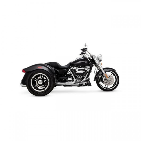 Vance & Hines Twin Slash Slip-Ons Chrom, für Harley-Davidson Freewheeler 17-20