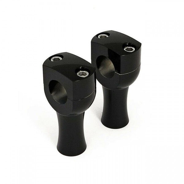Riser Dighton Schwarz, 3" hoch, für Harley - Davidson mit 1" Lenker