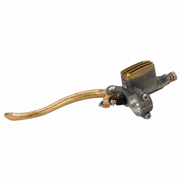 KustomTech Kupplungszylinder 14mm DeLuxe Messing roh für Harley-Davidson
