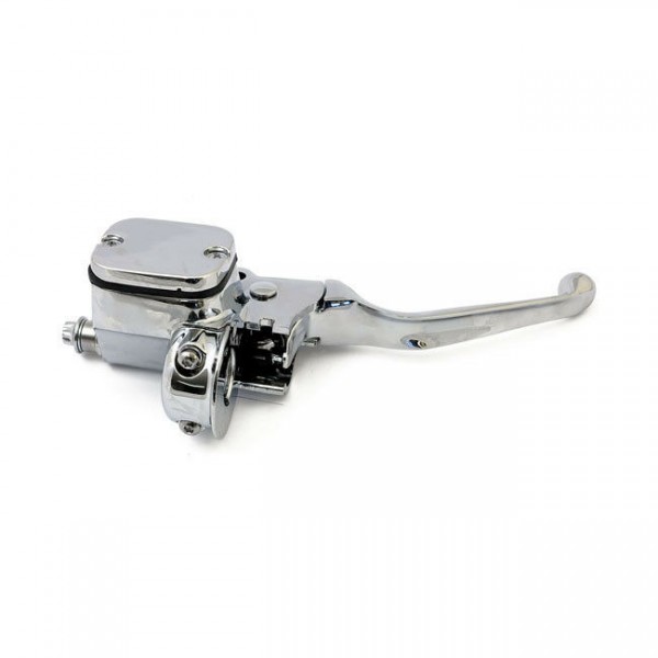 Handbremszylinder Chrom f. Harley-Davidson 96-07 Doppelscheibenbremse