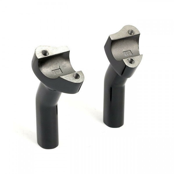 Pullback Riser OEM Style Schwarz, 4 1/2" hoch, für Harley - Davidson