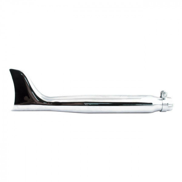 Schalldämpfer Fishtail 22" Chrom, Endtopf für Harley-Davidson