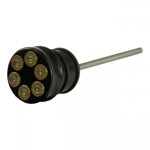 CPV Ölmessstab Bullet Aluminium Schwarz, für Harley-Davidson Softail 00-17