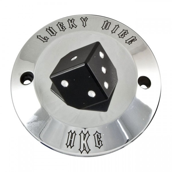 HKC Point Cover Lucky Dice, pol., f. Harley-Davidson BigTwin 70-99, XL 04-20