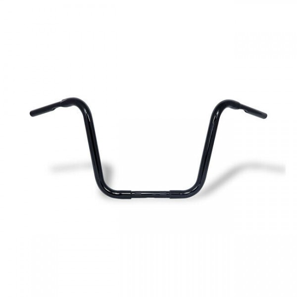 Buffalo 1 1/4" Apehanger Fat Bar 14" hoch, Glanz-Schwarz, für Harley-Davidson