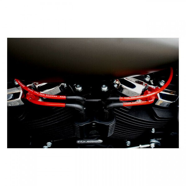 Taylor Zündkabel 8mm Pro, rot, f. Harley-Davidson Softail 18-24
