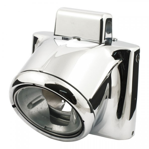 Gabel und Lampen Cover Kit Ochsenkopf Chrom, für Harley - Davidson FLST 86-15
