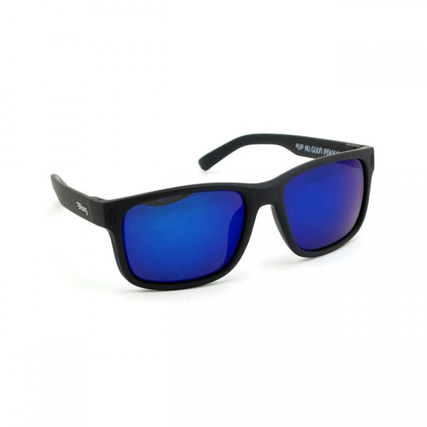 Roeg Billy V2 Sonnenbrille, Rahmen schwarz, Gläser blau