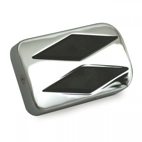 Bremspedalauflage Diamond Style Chrom f. Harley-Davidson FXST, FXWG, FXDWG 80-05
