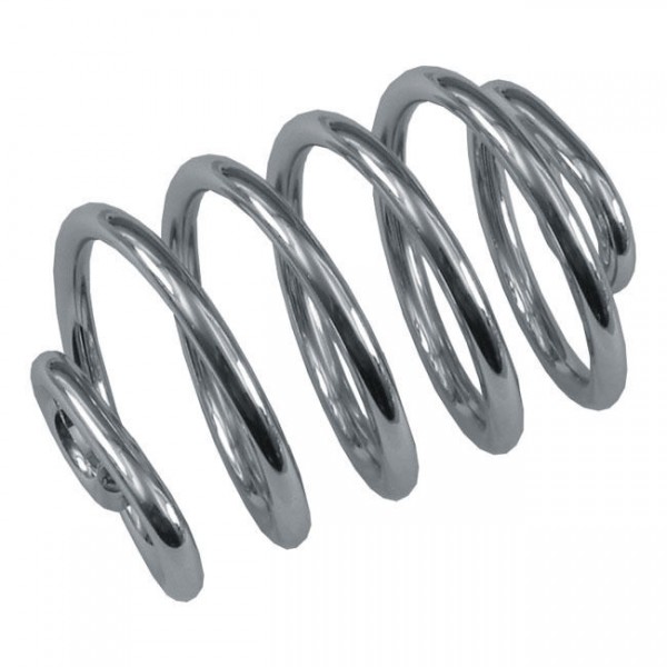 Solo Sattel Federn 4", Chrom, gerade, 1 Paar, Old School, Harley - Davidson