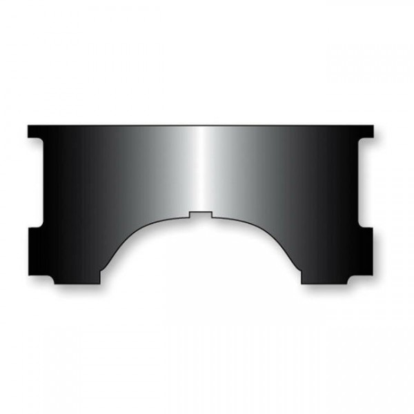 N. Cycles Heavy Duty Lower Windshield B, schwarz für Harley-Davidson FL 60-84