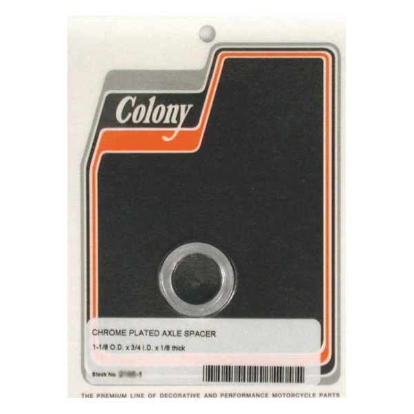 Colony Spacer Chrom für 3/4" Achse 1/8" dick 3,18mm für Harley-Davidson