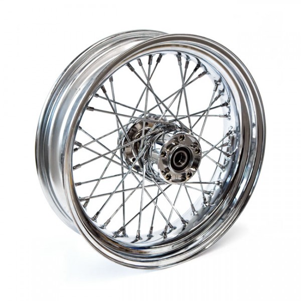 Speichenrad hinten Chrom, 4,5x17", für Harley-Davidson FXD, 08-17 o. ABS