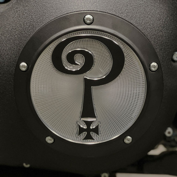 Indian Larry Kupplungsdeckel ? Mattschwarz f. Harley-Davidson Twin Cam 99-18