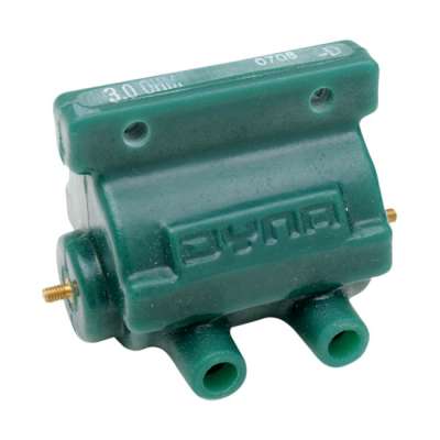 Zündspule OEM Square Coil Chrom, 6 Volt, für Harley-Davidson 48-69 