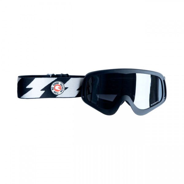 Roeg Peruna Goggle, Motorradbrille, getöntes Glas, Schwarz-Weiß