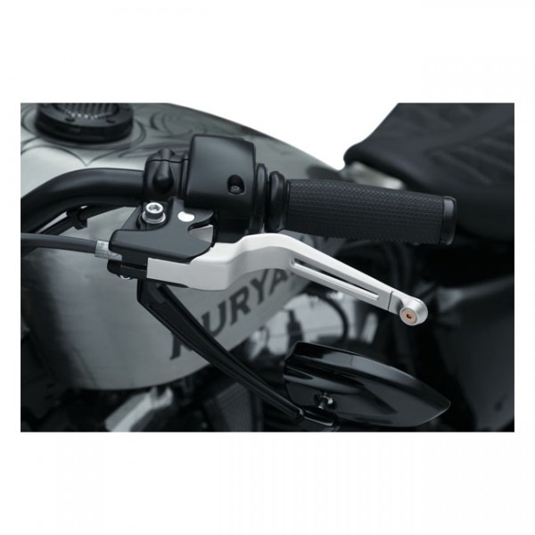 Küryakyn Dillinger Brems & Kupplungshebel Silber für Harley-Davidson 96-17