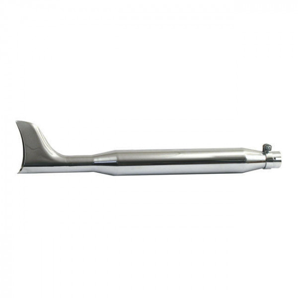 Schalldämpfer Fishtail Chrom, Endtopf für Harley - Davidson Softail Dyna Shovel