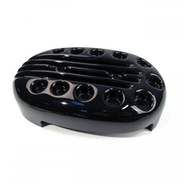 Cultwerk Luftfilter Deckel Slotted-O Schwarz f. Harley-Davidson Sportster 04-21