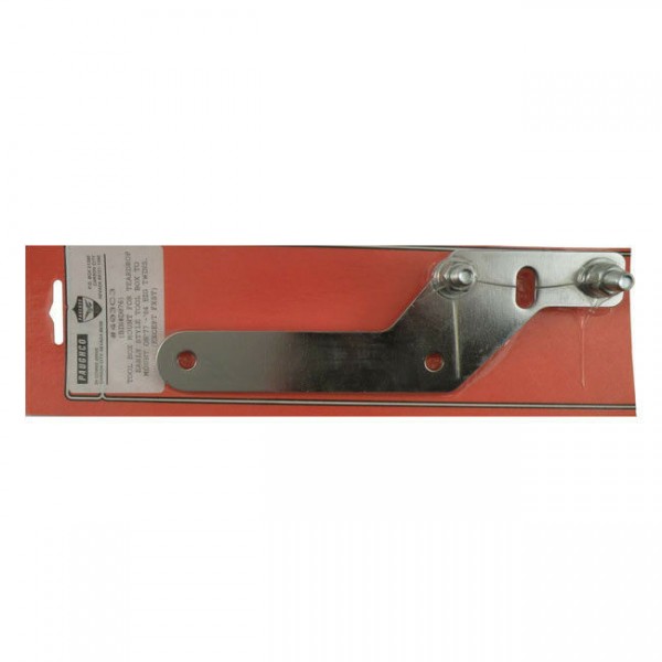 Werkzeugbox Halter Stahl roh rechts ,für Harley - Davidson 77-86