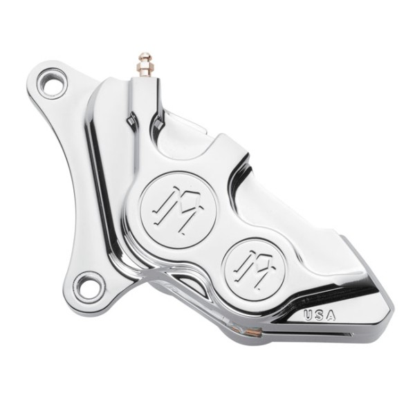 PM 4-Kolben Bremssattel vorne links Chrom f. Harley-Davidson BigTwin und XL