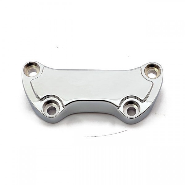 Riserklemme, Lenkerklemme, Low Scalloped, mit Schürze Chrom, für Harley-Davidson
