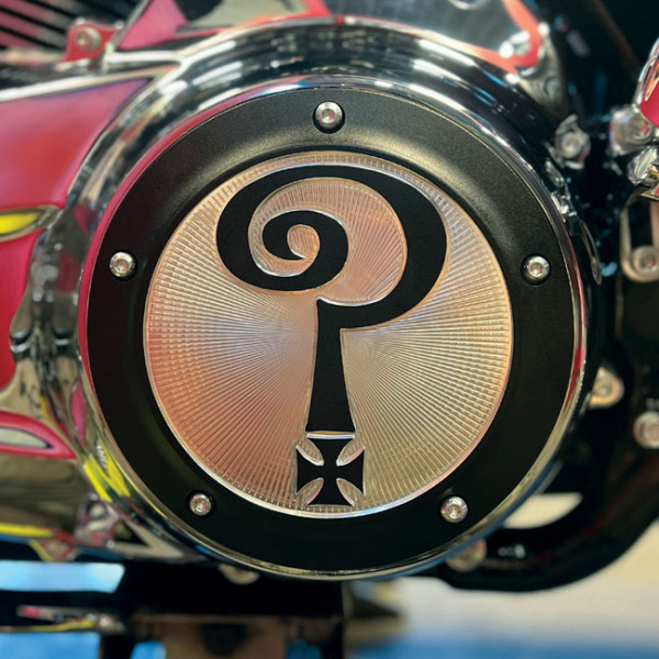 Indian Larry Kupplungsdeckel ? Mattschwarz f. Harley-Davidson Touring 16-25