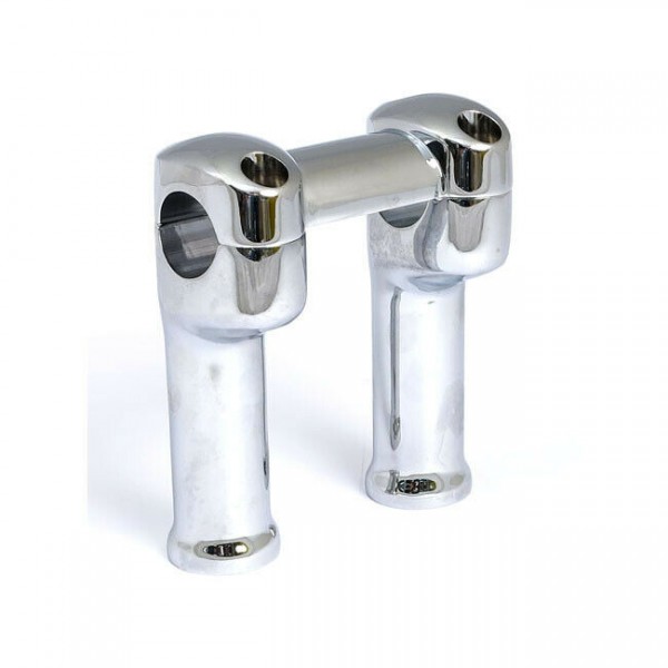 Riser 3 - teilig 5" hoch, Chrom für Harley - Davidson mit 1 1/4" Lenker
