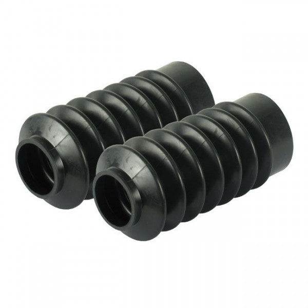 Gabel Faltenbälge, Fork Boots, schwarz für Harley Davidson mit 39mm Gabel
